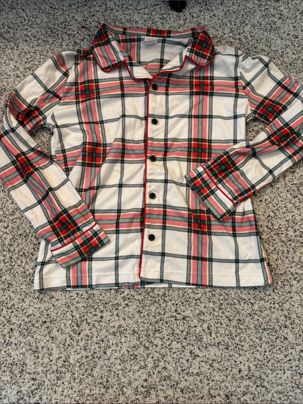 Children's 11-12 Wild Fable Red & White Plaid Pajama Set